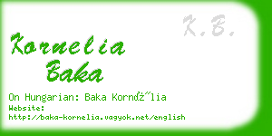 kornelia baka business card